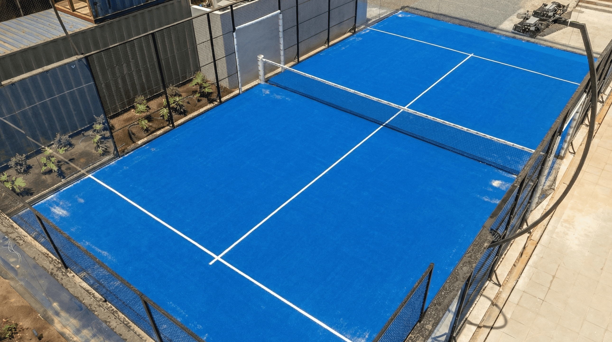 Pista de padel del hotel Sholeo Lodges Maspalomas.